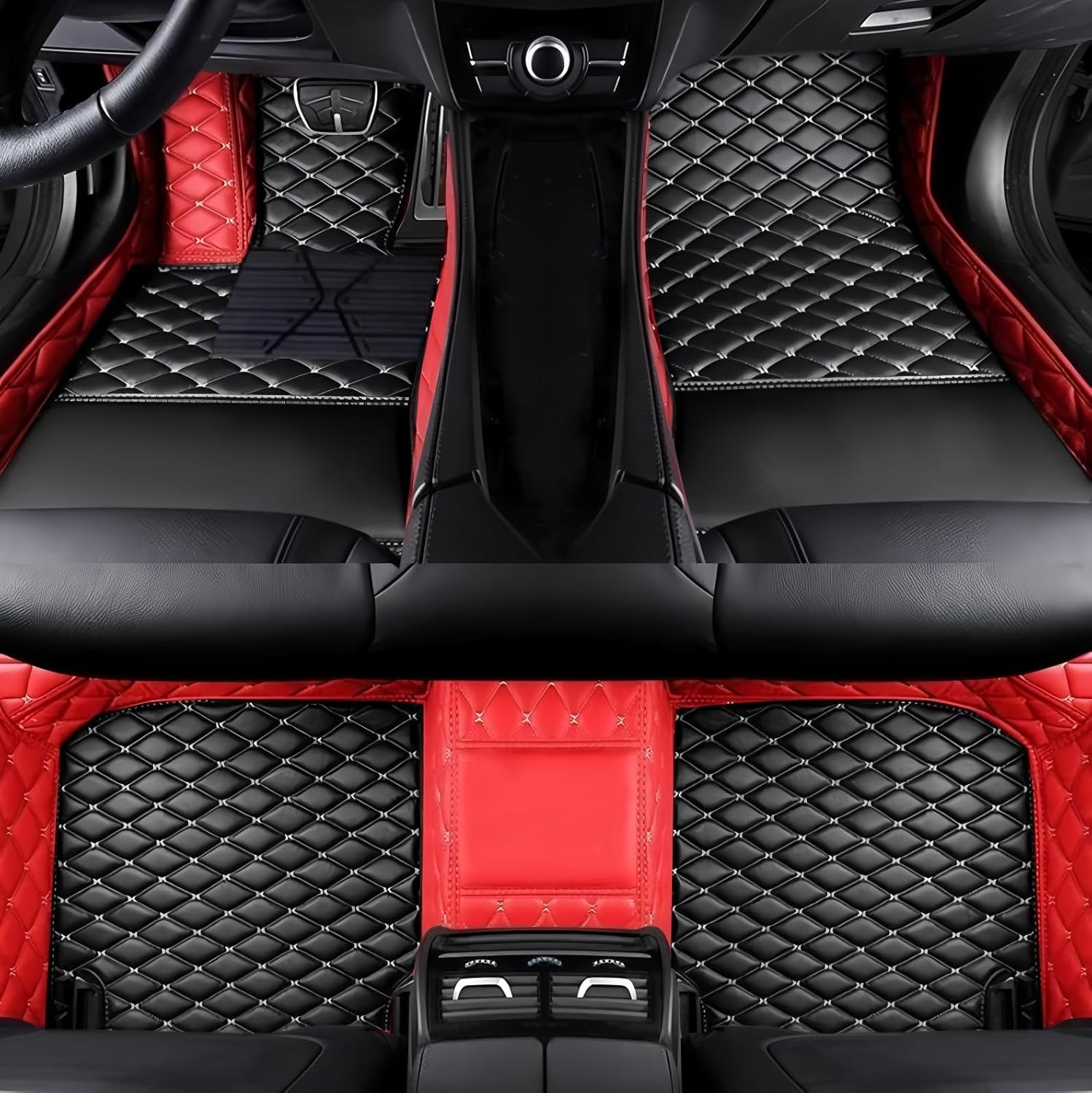 Customize All-Weather Protection Luxury Leather Floor Mats for Cars