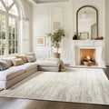 Soft Washable 8x10 Retro Rug - Non-Slip & Low Pile