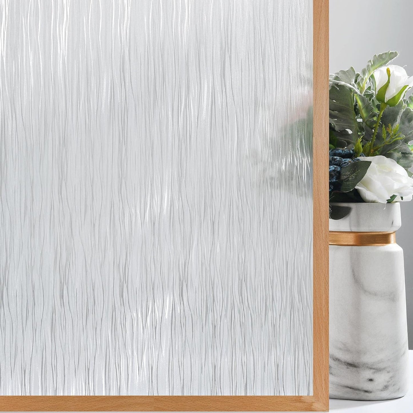 VELIMAX Frosted Window Privacy Film for Home and Office Use