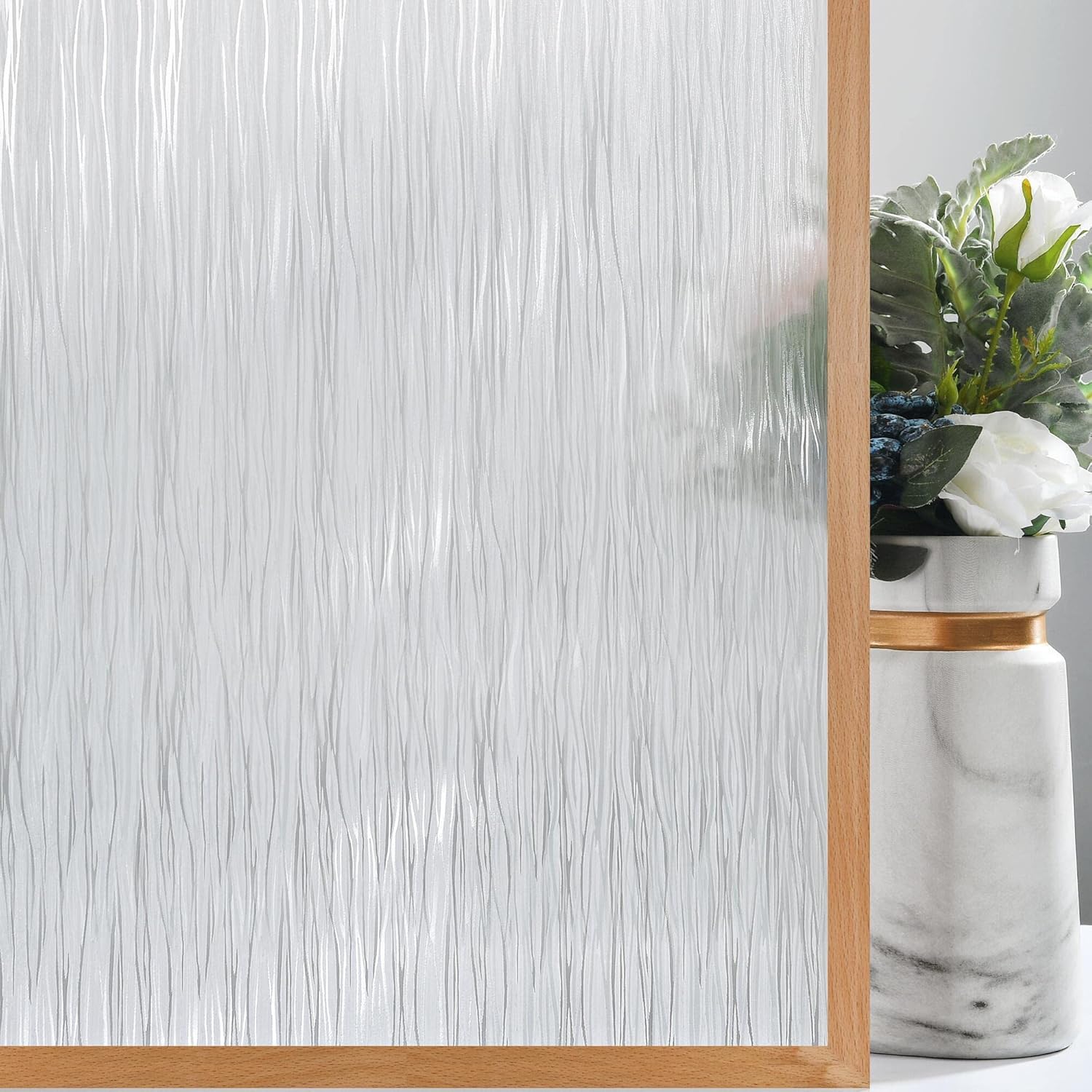 VELIMAX Frosted Window Privacy Film for Home and Office Use