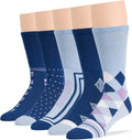 Men's Diabetic Non-Binding Crew Socks 5 Pack - Comfortable