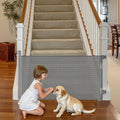 Retractable Baby Gate Extends to 56.3 in, 31.3 in Tall - Smooth