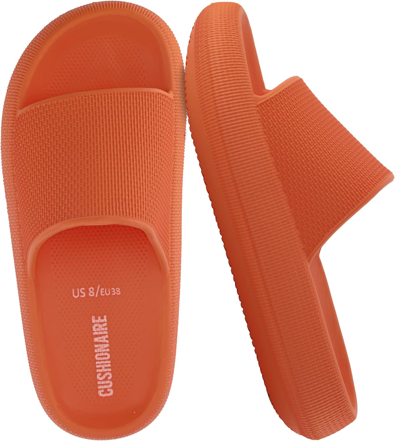CUSHIONAIRE Feather EVA Slides for Women: Comfort Meets Style