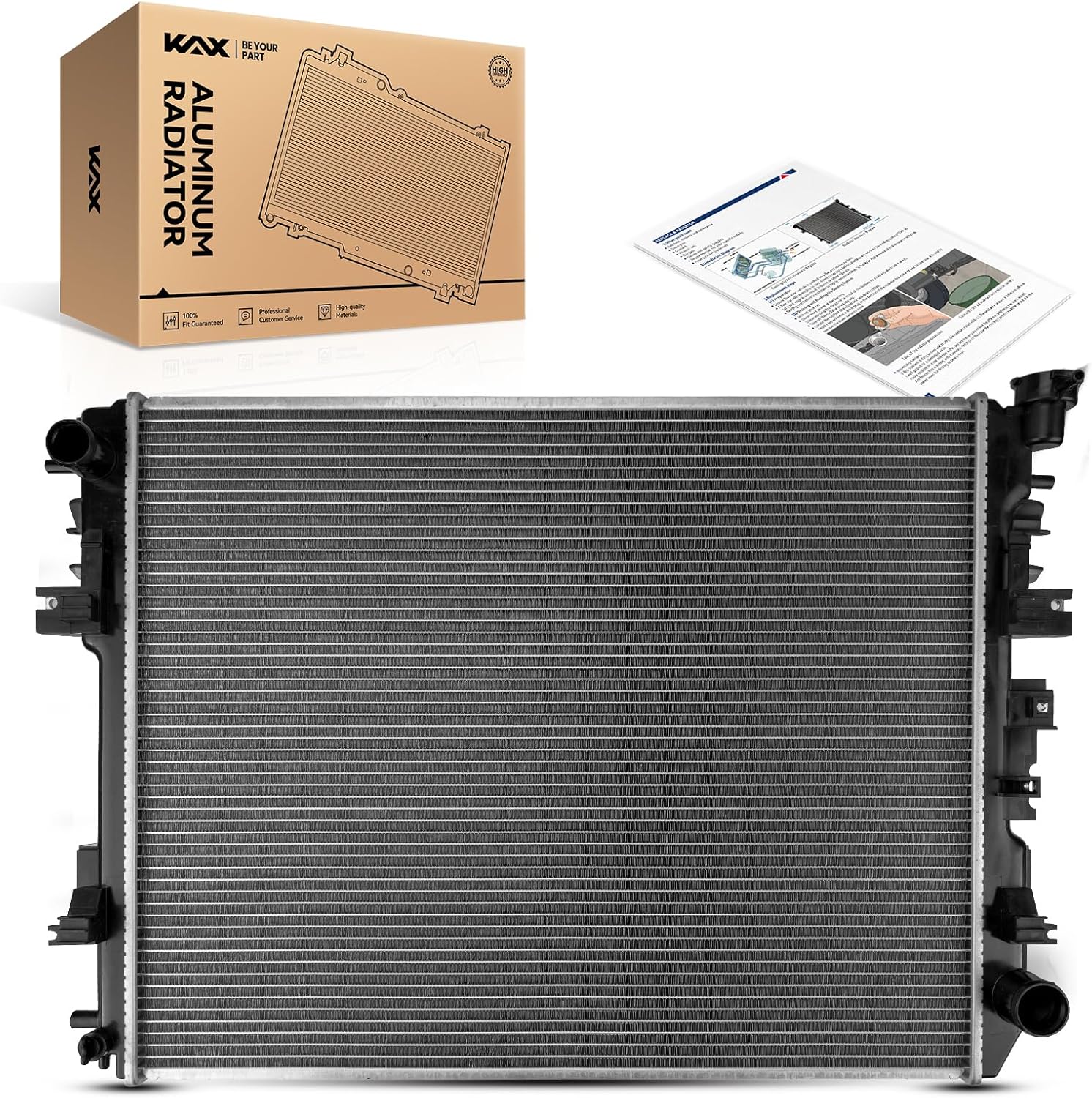 KAX CU13129 Engine Radiator Replacement for 2010 Ram 2500