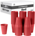 Party Solids Red Plastic Cups 12 Oz Pack of 600 - Reliable Party