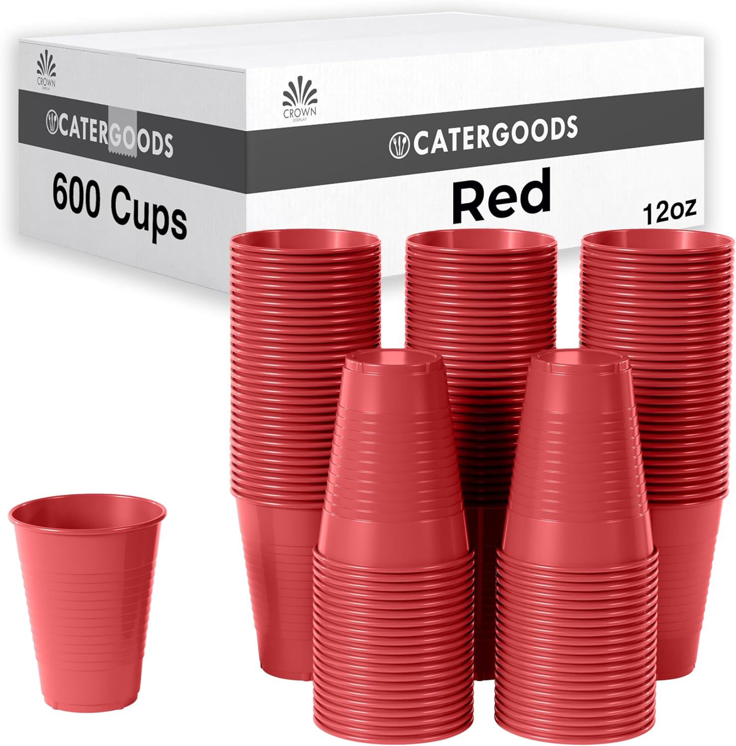 Party Solids Red Plastic Cups - Perfect for Any Gathering