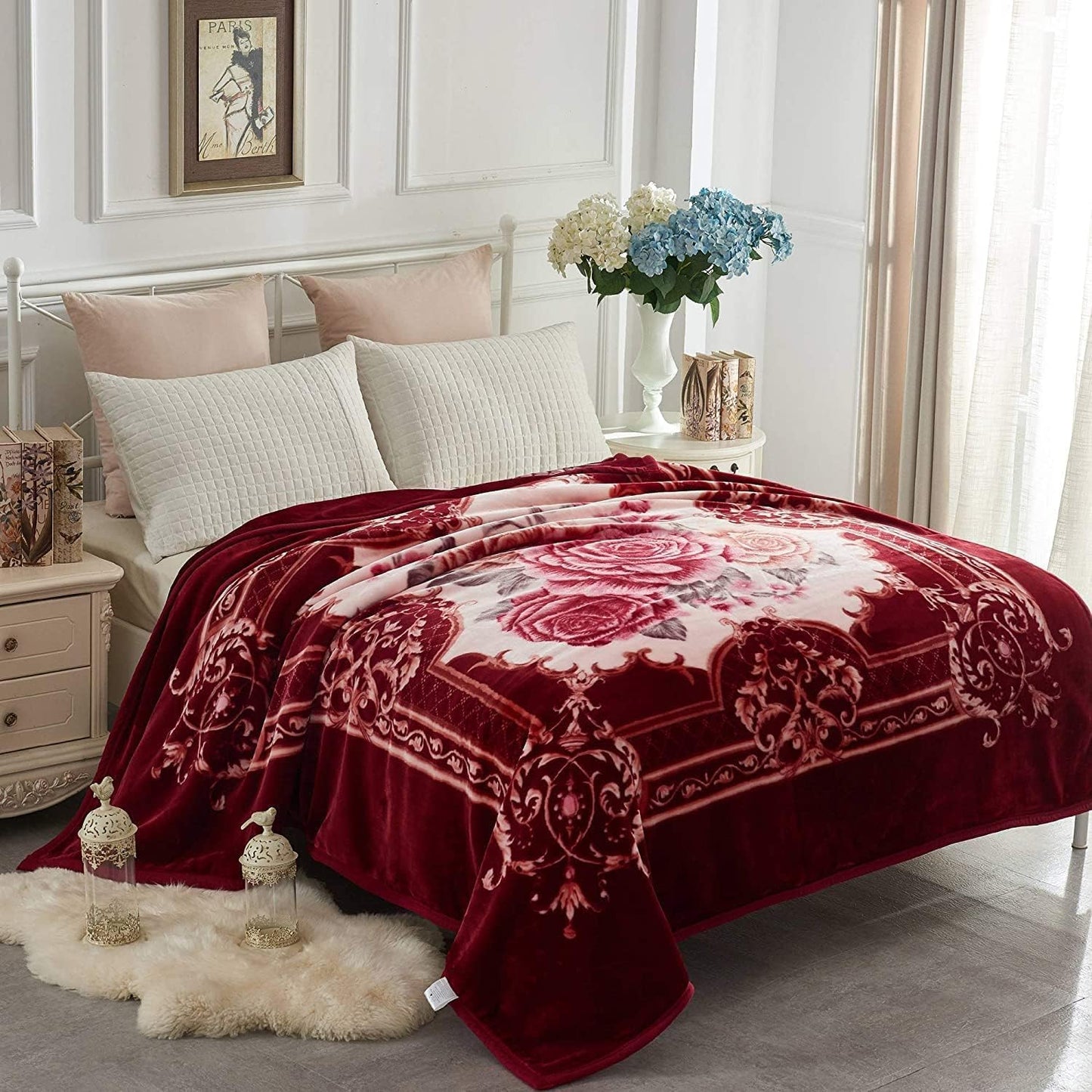 Korean Mink Blanket - 2 Ply Thick & Soft Reversible Plush