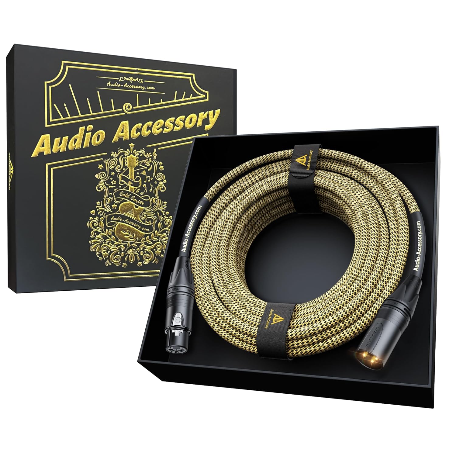 Gold Series Star Quad XLR Cables with Neutrik Connectors 25ft