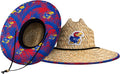 FOCO NCAA College Team Logo Floral Lifeguard Straw Sun Hat - Fan Beach
