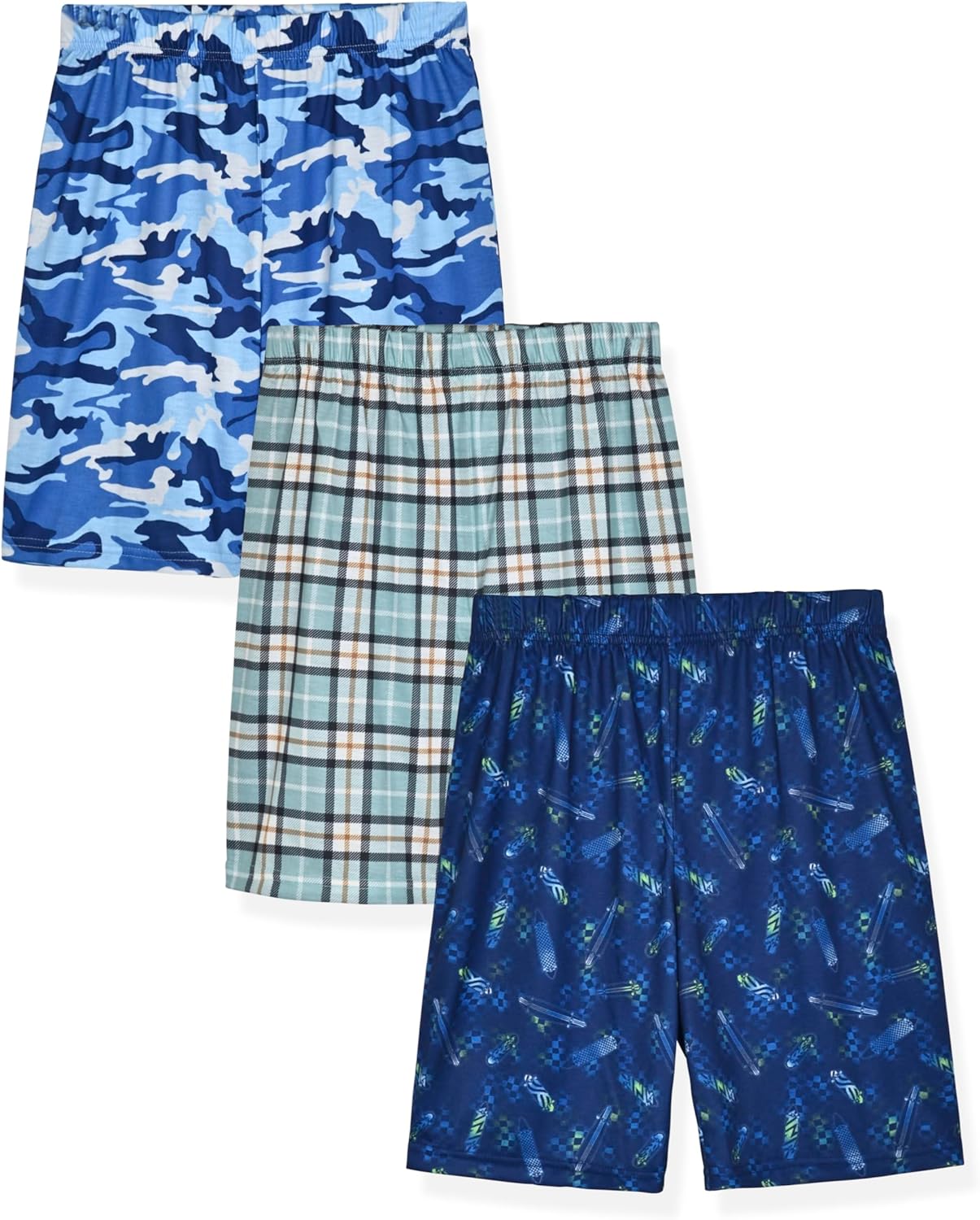 Sleep On It Boys Pajama Shorts for Kids 3 Pack Sleep Set