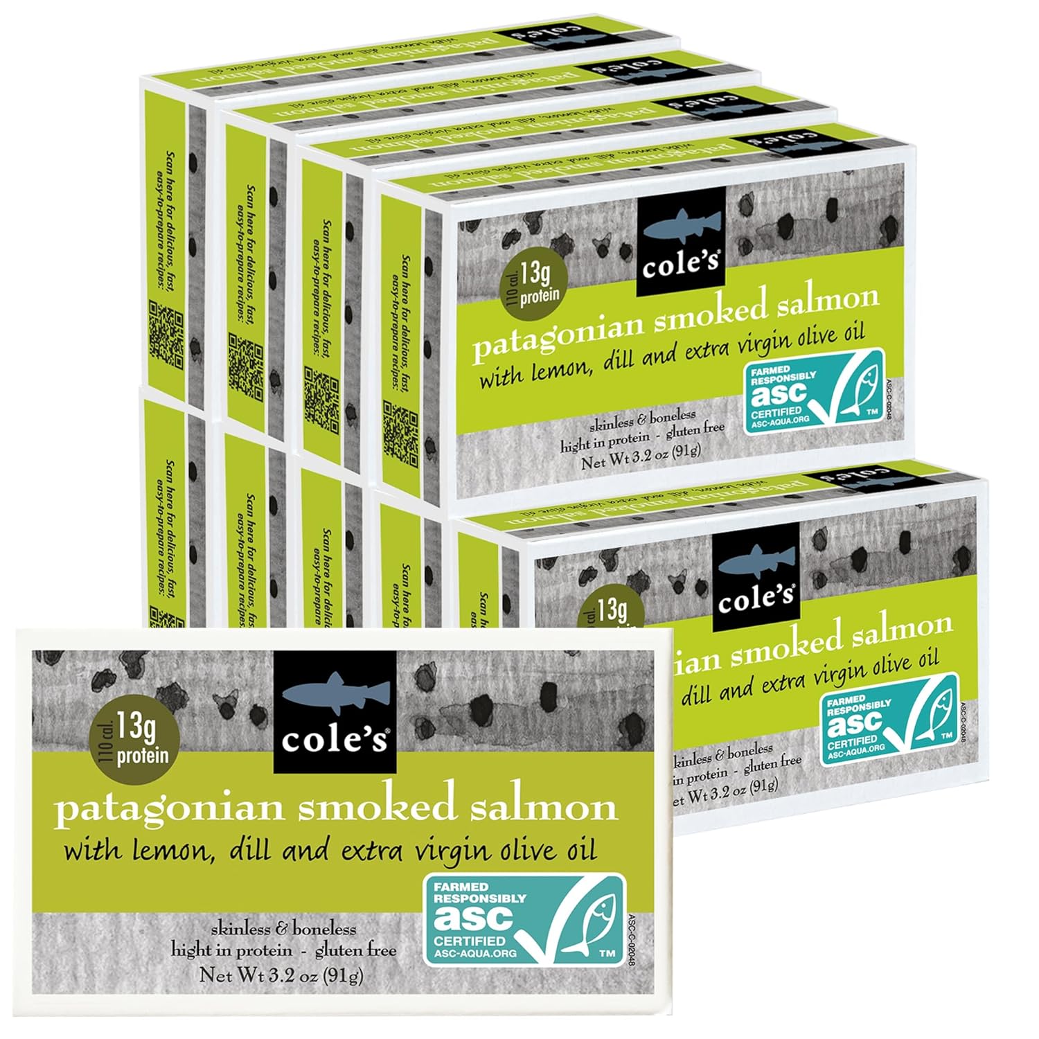 Cole's Smoked Salmon Fillet with Lemon & Dill in Olive Oil