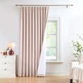 Pinch Pleated Blackout Curtain Panel 60in x 95in Pink - Full Blackout