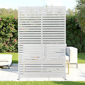 FENCY Outdoor Privacy Screen 72 in H 47 in W - Modern Louvered Panel