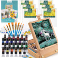 Inburit Art Paint Set with Wooden Easel Box - All-in-One Painting Kit