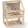 PawHut Wooden Hamster Cage 3 Tier with Deep Digging Bottom