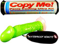 Green Penis Replica Vibrator Maker with Suction Cup Base - Complete