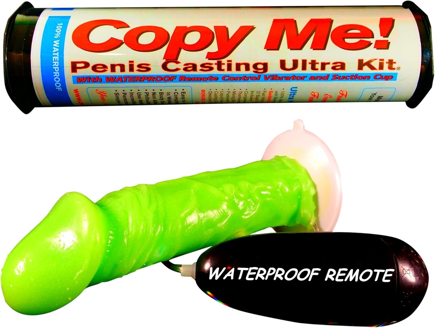 Green Penis Replica Vibrator Maker Complete In-Home Casting Kit