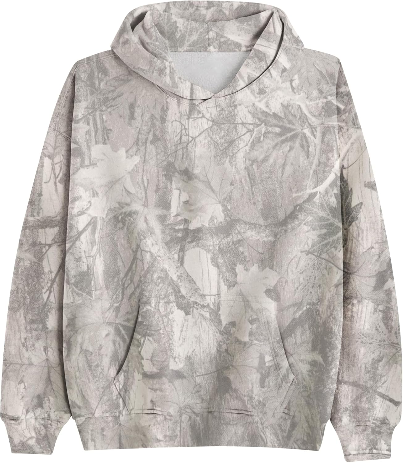 Camo Hoodie for Women Oversized Long Sleeve Fleece Sweatshirt