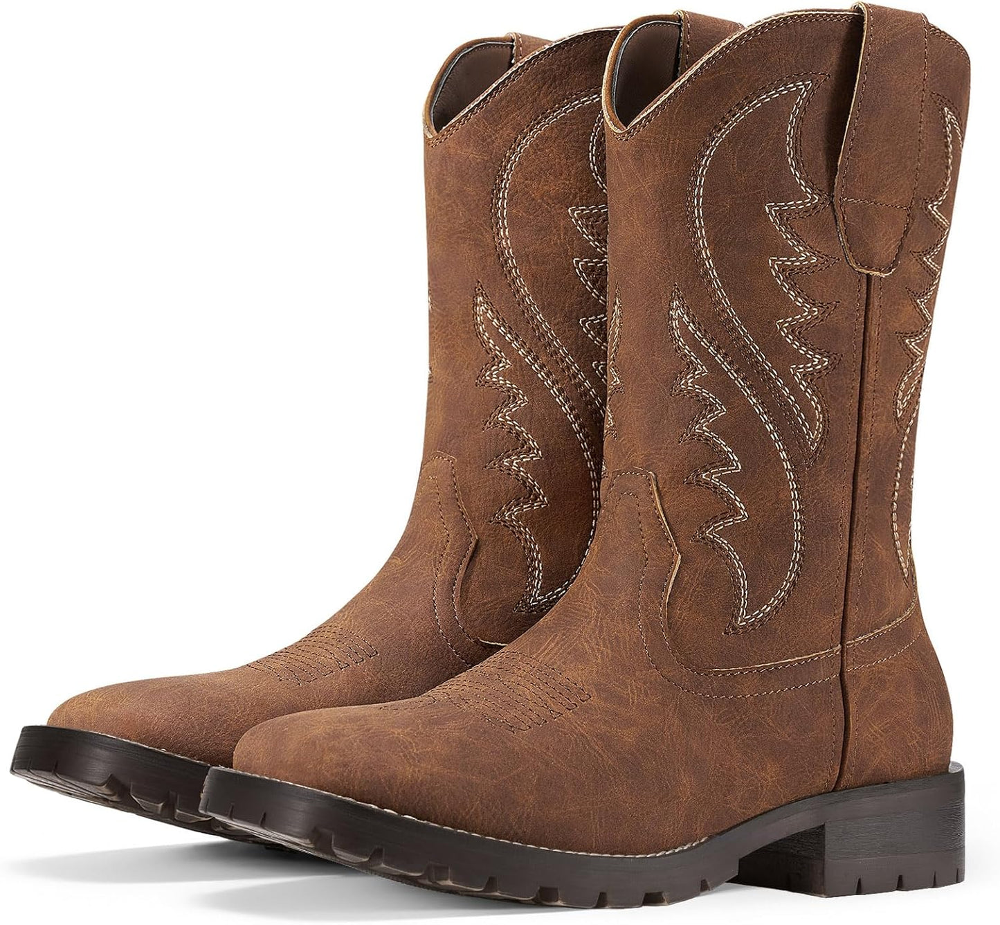 Rollda Cowboy Boots for Men - Classic Embroidered Western Style