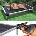 FXW TitanNest Elevated Dog Bed 50in x 31in Black - Chew-Proof Cooling