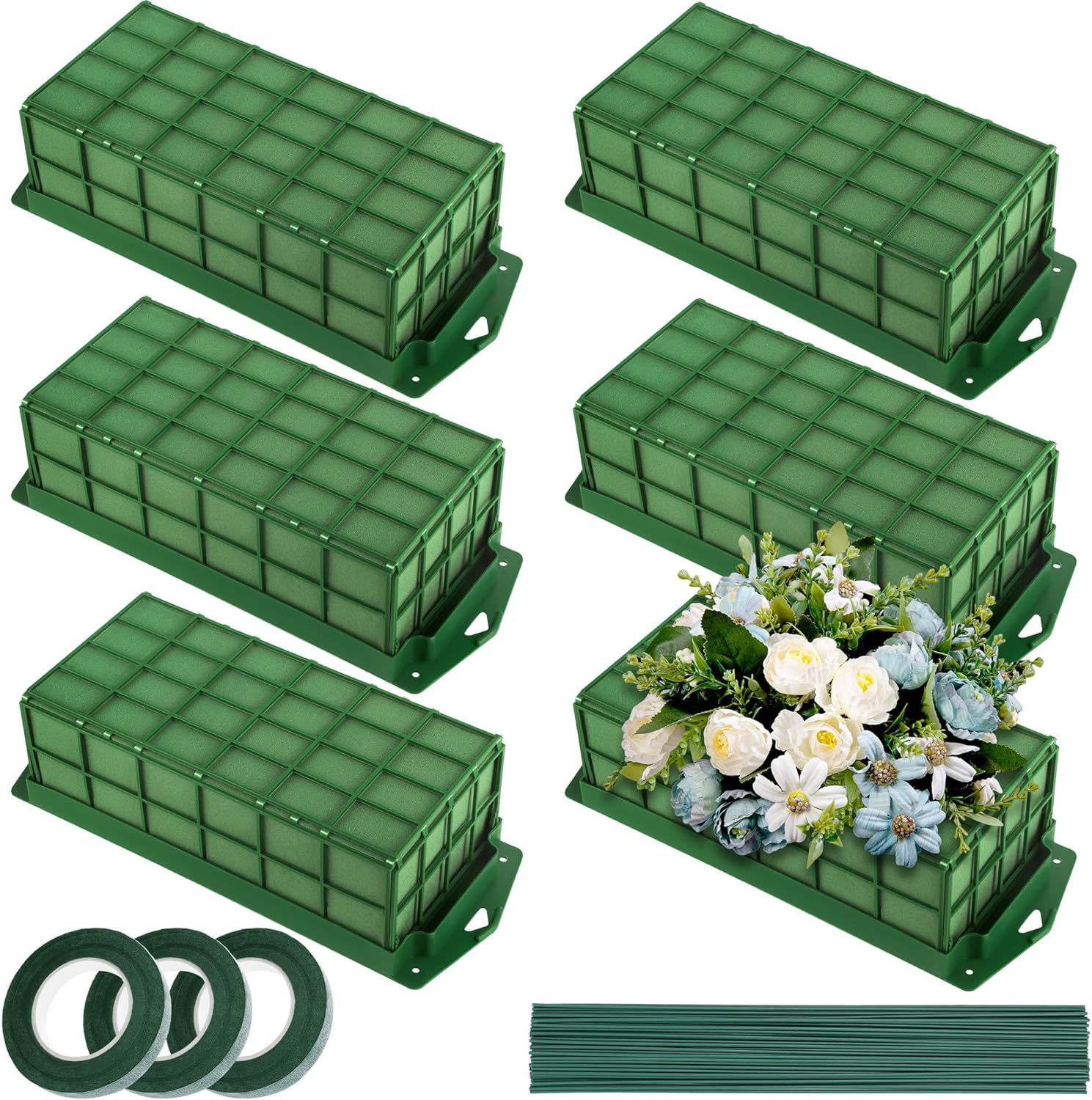 Floral Foam Cage Set for Fresh and Artificial Flower Arrangements
