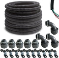 1/2 in Dia x 50 ft Extra Flexible Liquid Tight PVC Conduit Kit