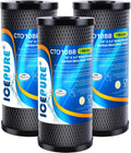 ICEPURE 10in x 4.5in 1 Micron Whole House Carbon Block Filter