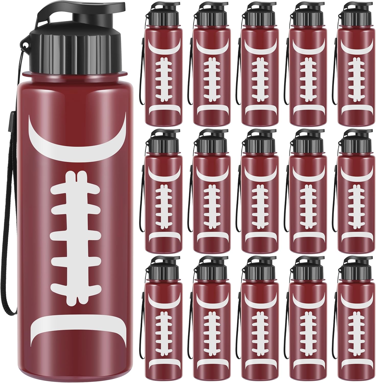 Durable 20 oz Football Water Bottles for Sports Lovers and Teams