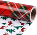 Reversible Christmas Wrapping Paper Roll - Jumbo 30in x 100ft