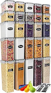 Airtight Food Storage Containers 25-Piece Set for Kitchen Use