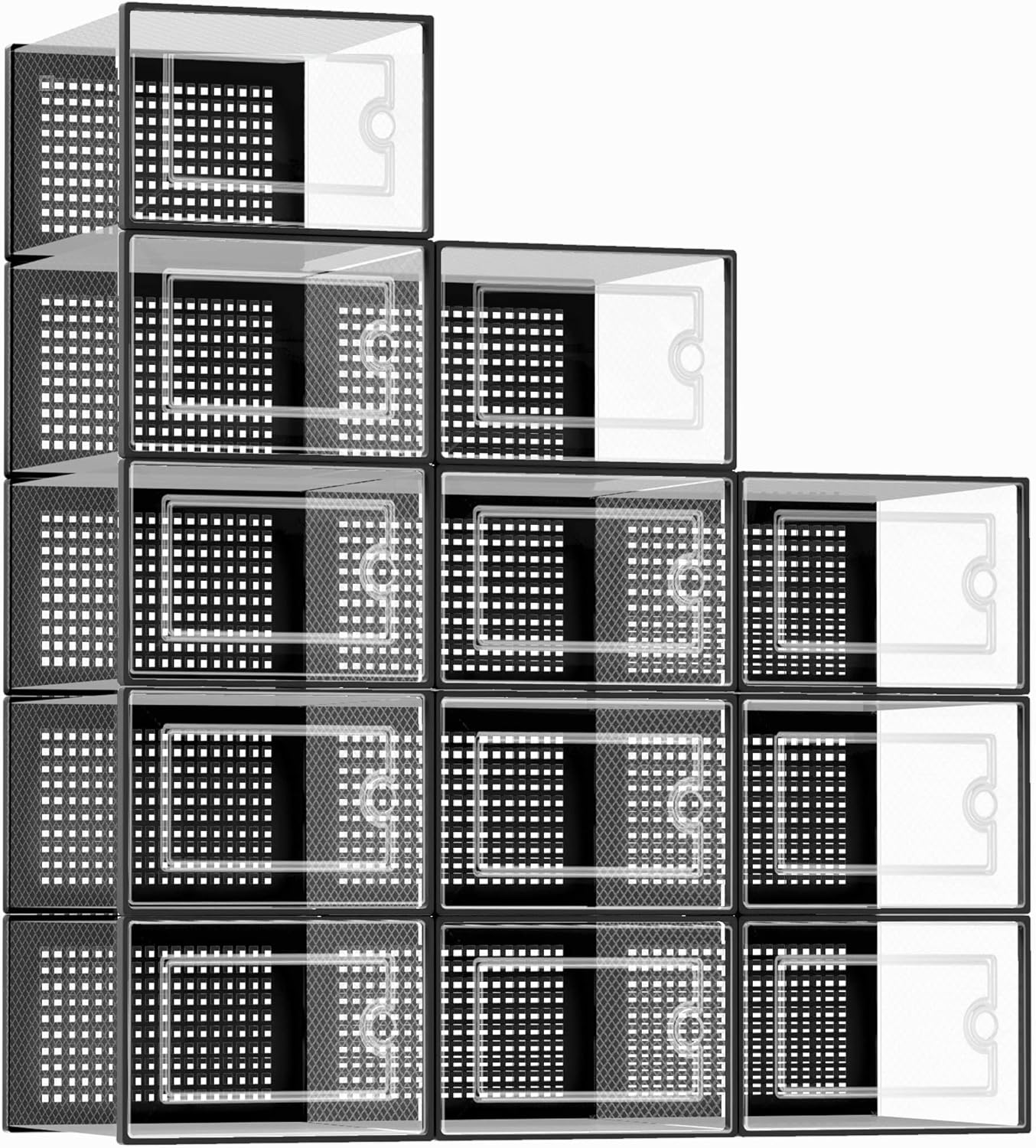 Kuject X-Large Shoe Storage Boxes Organizers for Sneakers & More