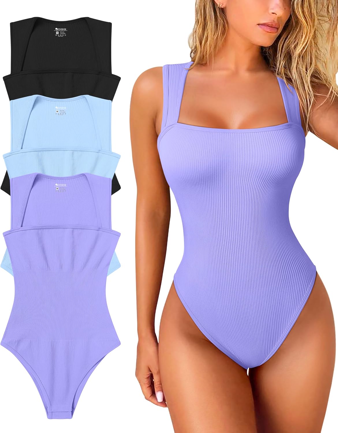 OQQ Women's 3 Piece Bodysuits for Sexy and Stylish Looks