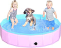 Foldable Dog Pool 55in x 12in - Space-Saving Collapsible Kiddie Pool
