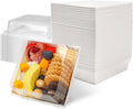 Small Charcuterie Boxes with Clear Lids Square Dessert Boxes To Go