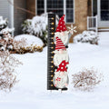 Lighted Dwarf Snow Gauge Yard Stake 36 in - Festive Garden Gnome