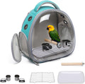 Portable Travel Pet Backpack Carrier Green - Large Bubble Window