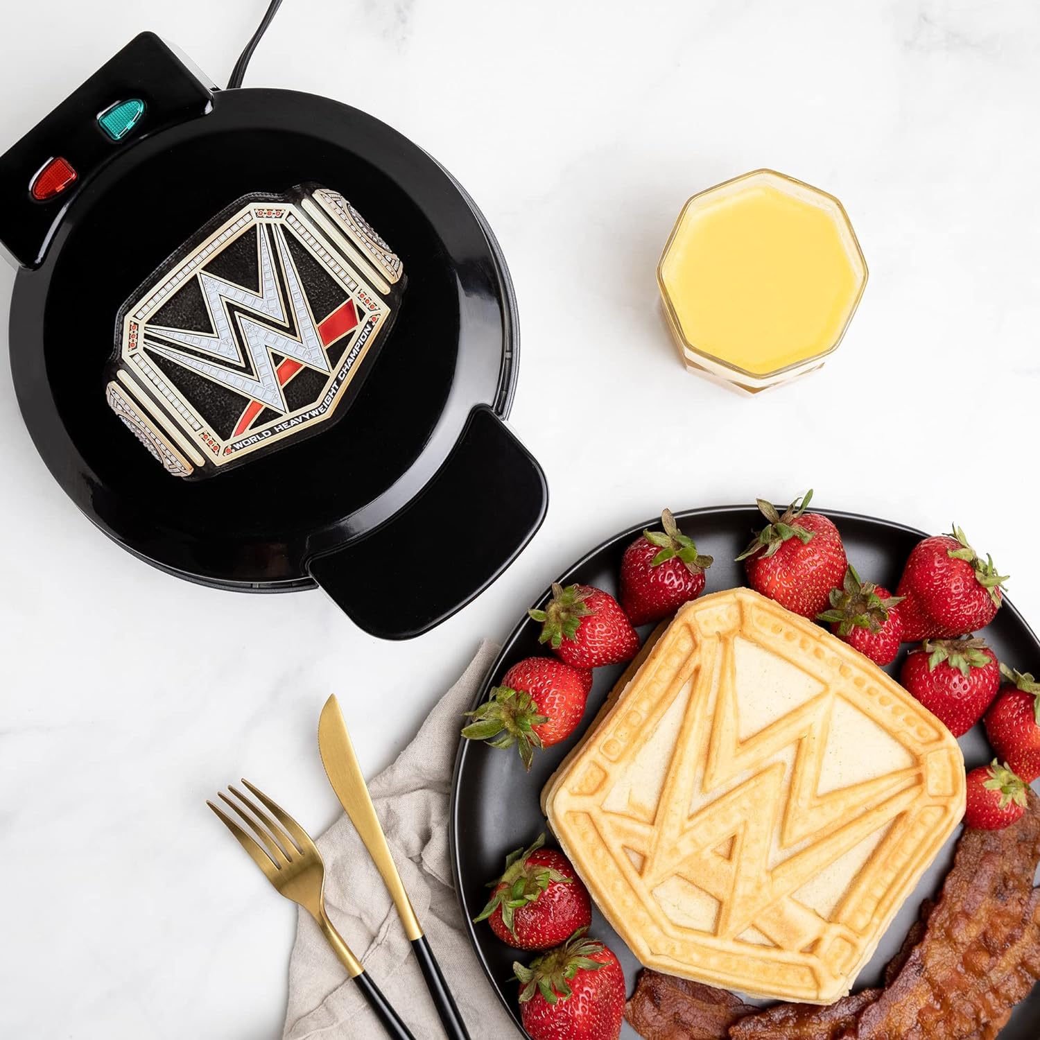 WWE Championship Belt Waffle Maker - Champion Breakfast