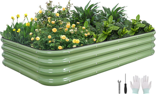 4-in-1 Modular Raised Garden Bed Kit for Versatile Gardening