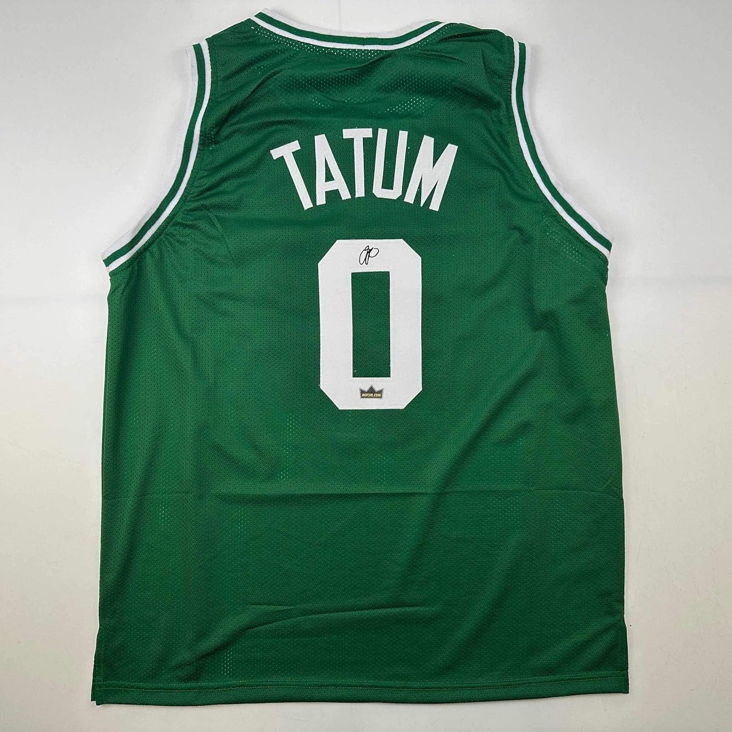 Facsimile Autographed Jayson Tatum Boston Green Jersey XL