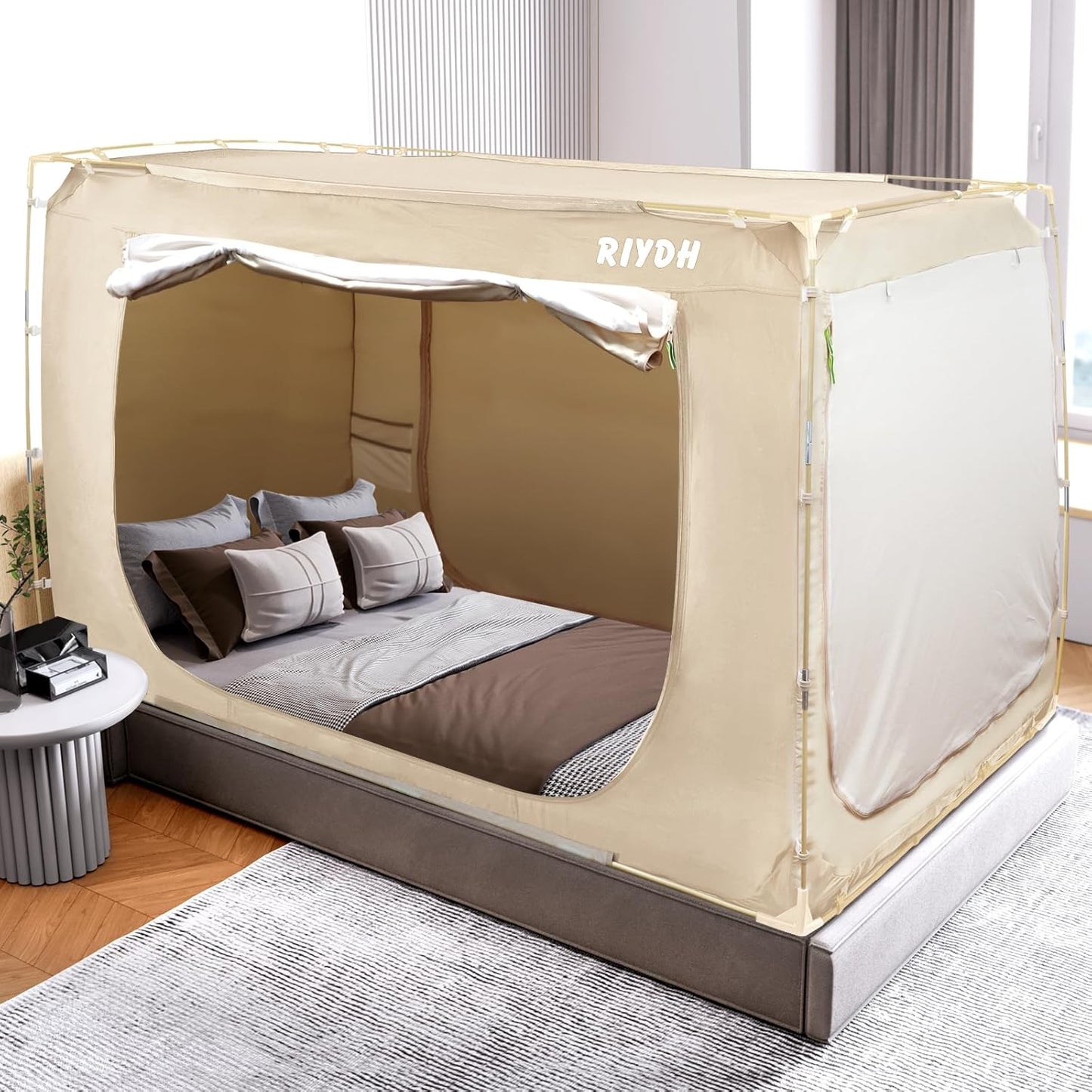 Portable Dream Tent - 80% Blackout, 3 Doors, Spacious