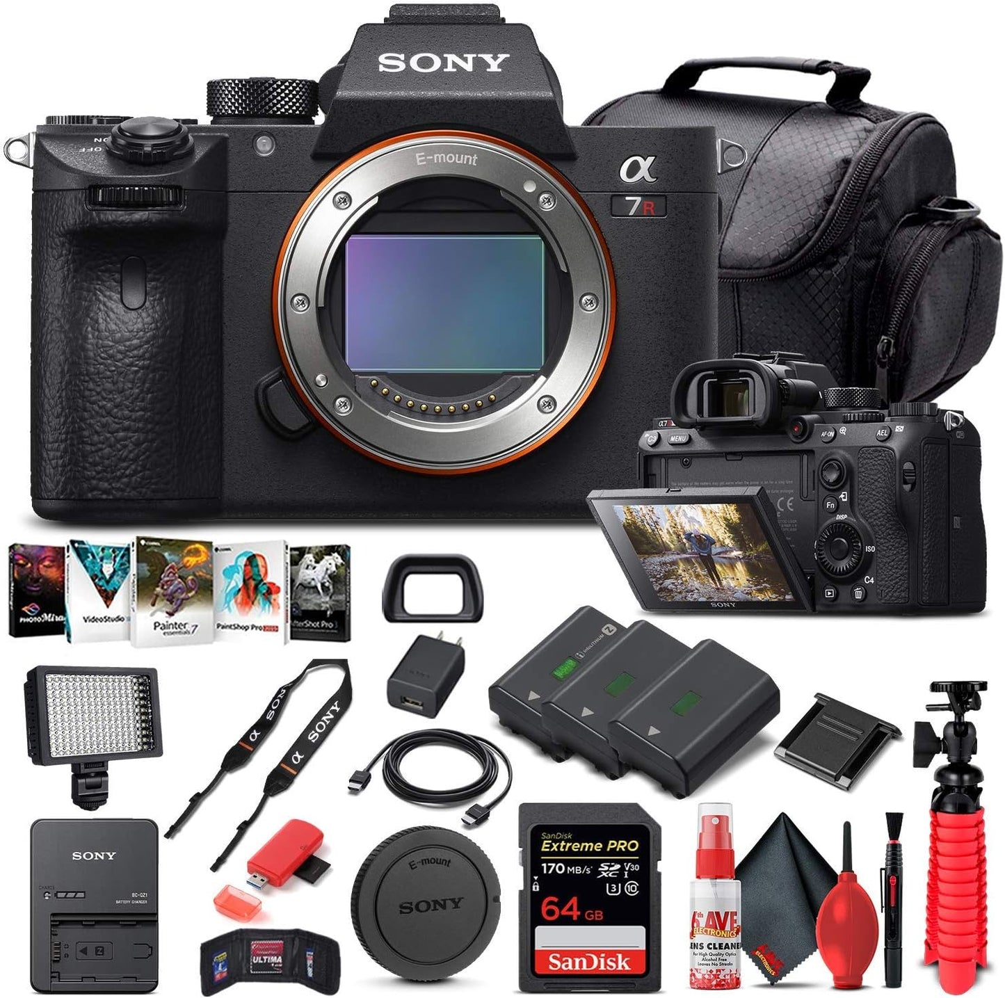 Sony Alpha a7R III Mirrorless Digital Camera Bundle with Accessories