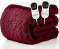 JKMAX Queen Size Heated Electric Blanket for Cozy Warmth