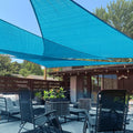 LOVE STORY Turquoise Blue Right Triangle Shade Sail 12ft x 18ft x
