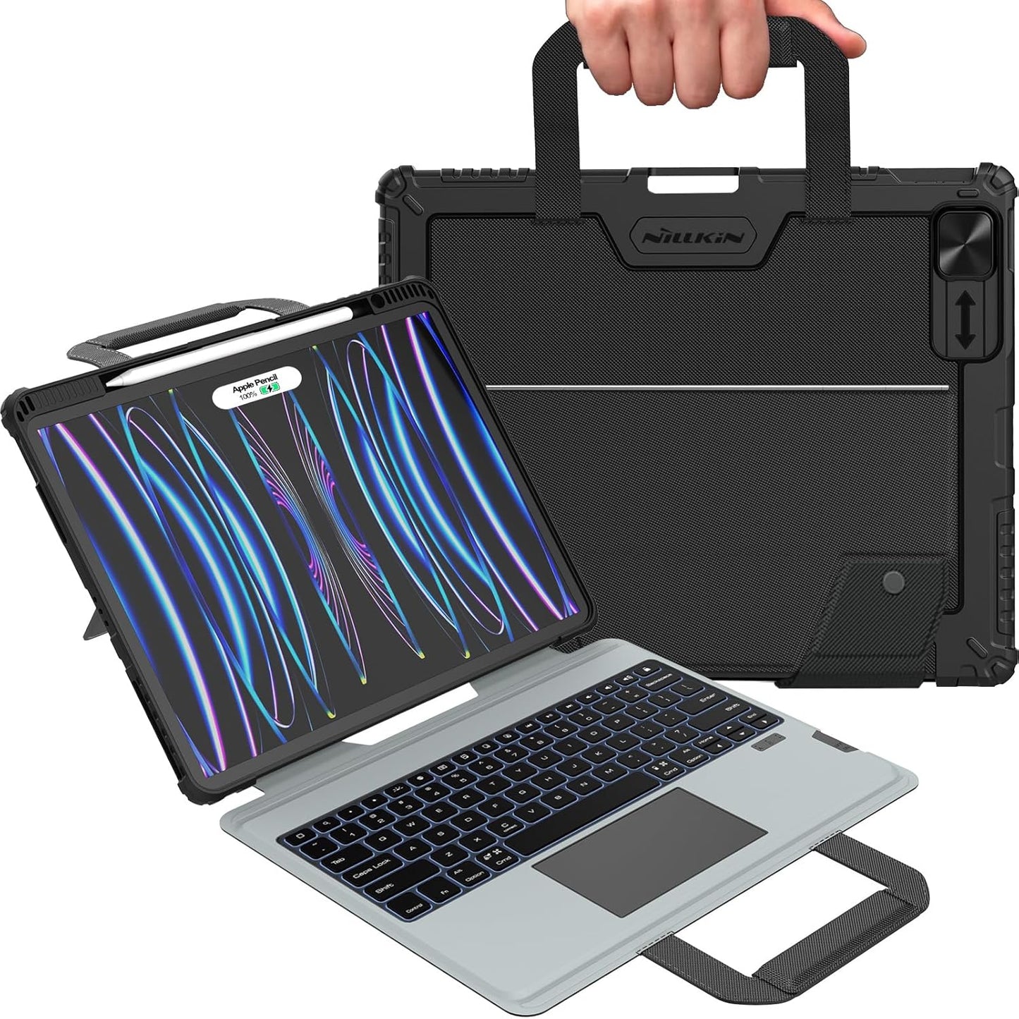 Nillkin iPad Air 13 inch Case with Keyboard and Carry Handle