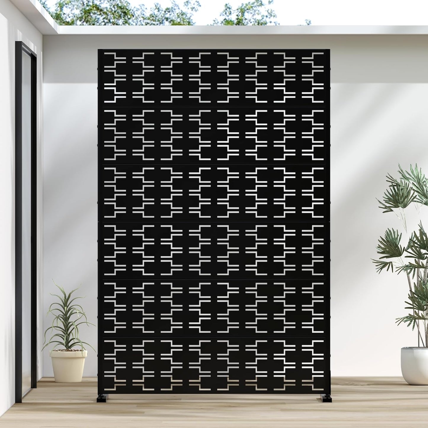 Casaphoria Metal Privacy Screen for Outdoor Spaces, 72in H x 47in W