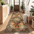 Non-Slip Vintage Boho Runner Rug by Yamaziot - Washable Design