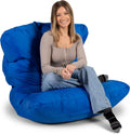 Big Joe Roma Bean Bag Chair, Sapphire Smartmax - Low-Sitting Comfort