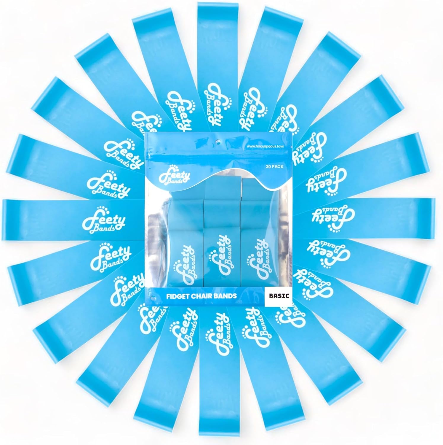 Feety Chair Bands for Kids - Fidgety Feet Solution for Focus