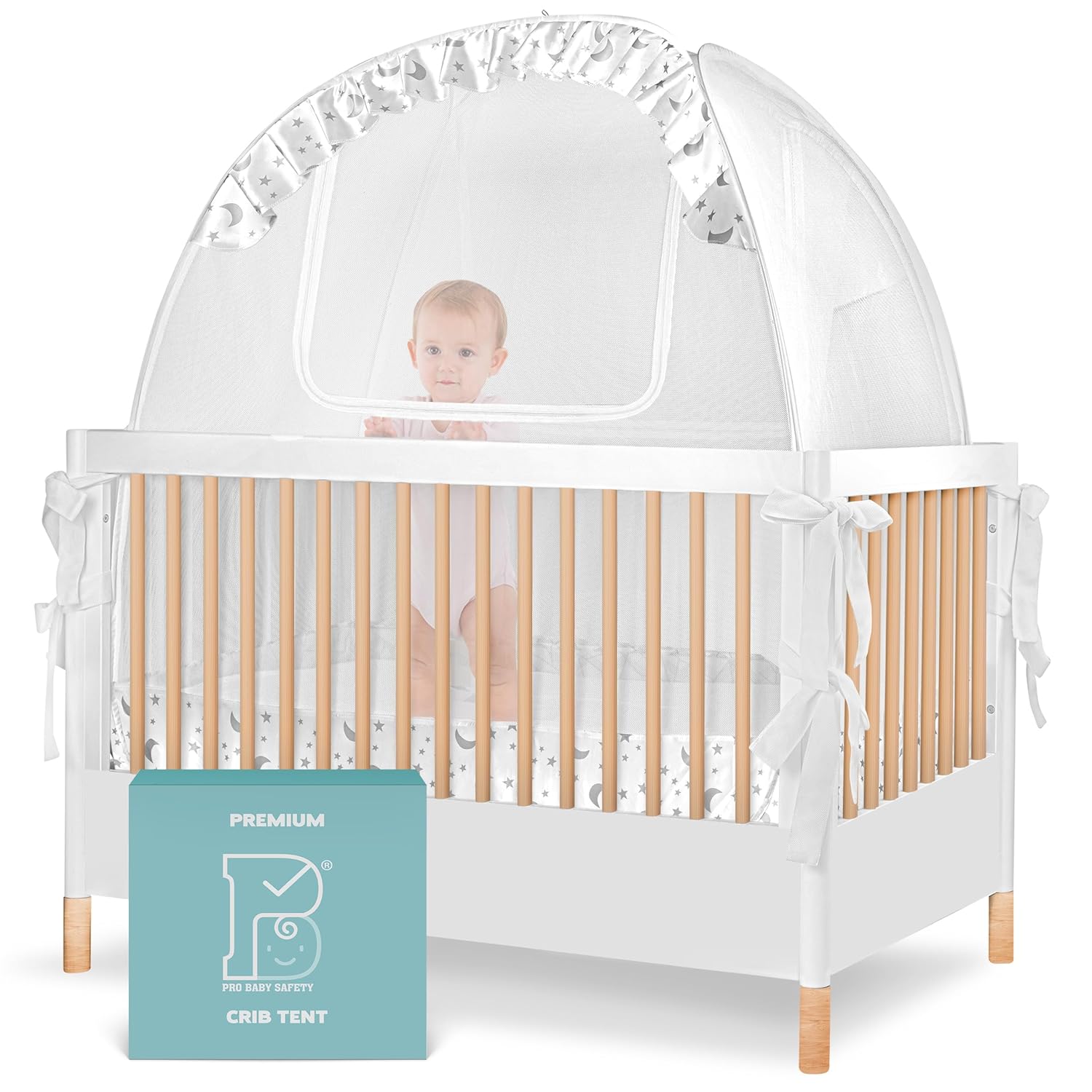 Anti-Fall Pop Up Crib Tent - Pro Baby Safety