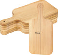 Wood Cutting Board Set 6 Pack - Thick Rectangular Boards for Engraving